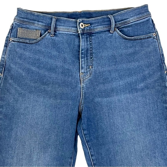 Levi's 512 Perfectly Slimming Straight Leg Blue Wash Jeans - Picture 3 of 16